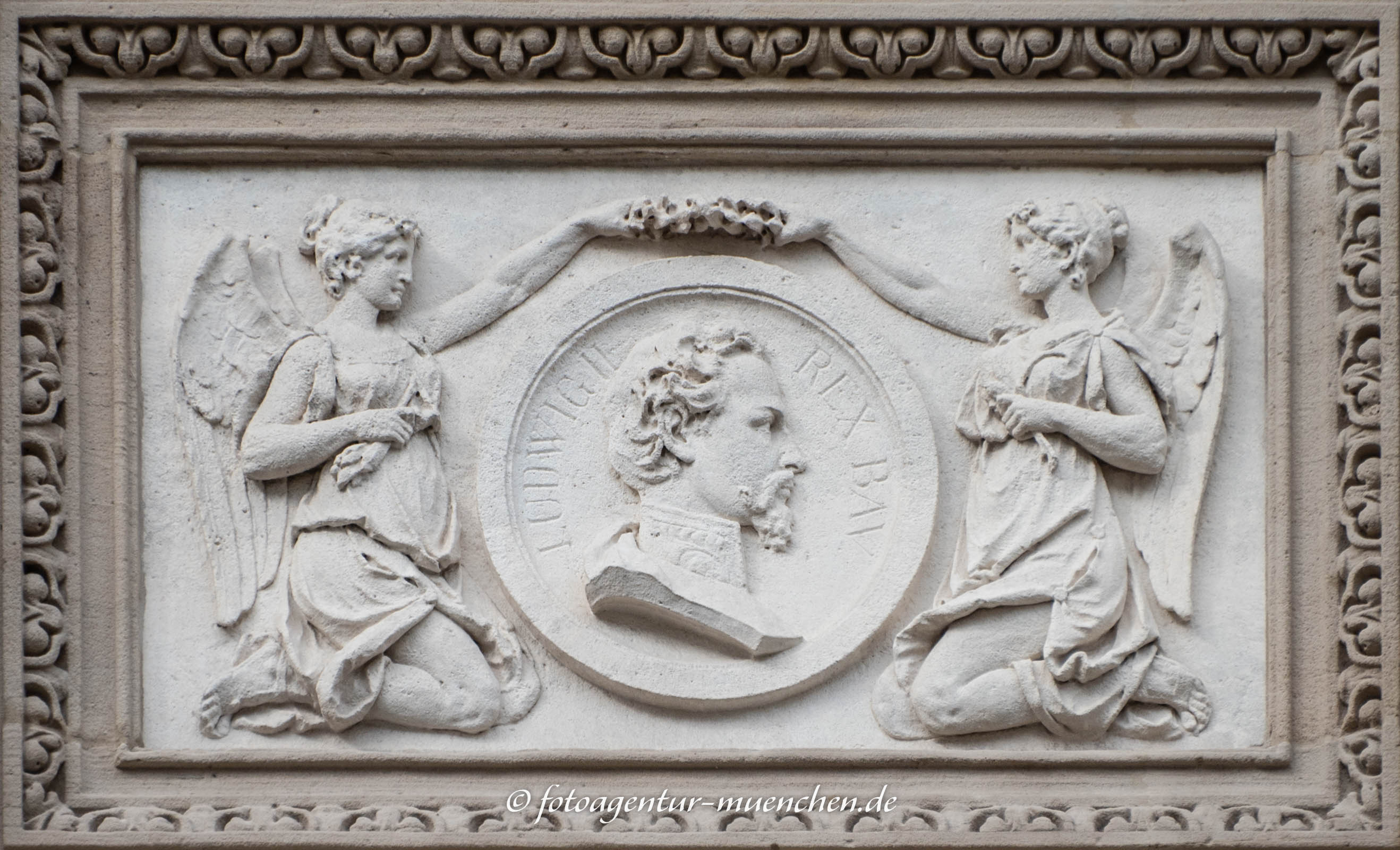 Relief - Ludwig II. König  von Bayern