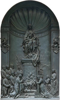 München - Bronzerelief - Ferdinand von Miller d.Ä.
