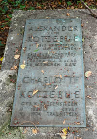 Grabstätte - Alexander von Kotzebue