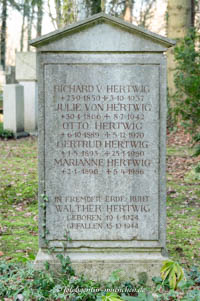 Grabstätte - Richard Hertwig