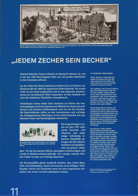 Archäologie München - Tafel 11 Wirtshaus