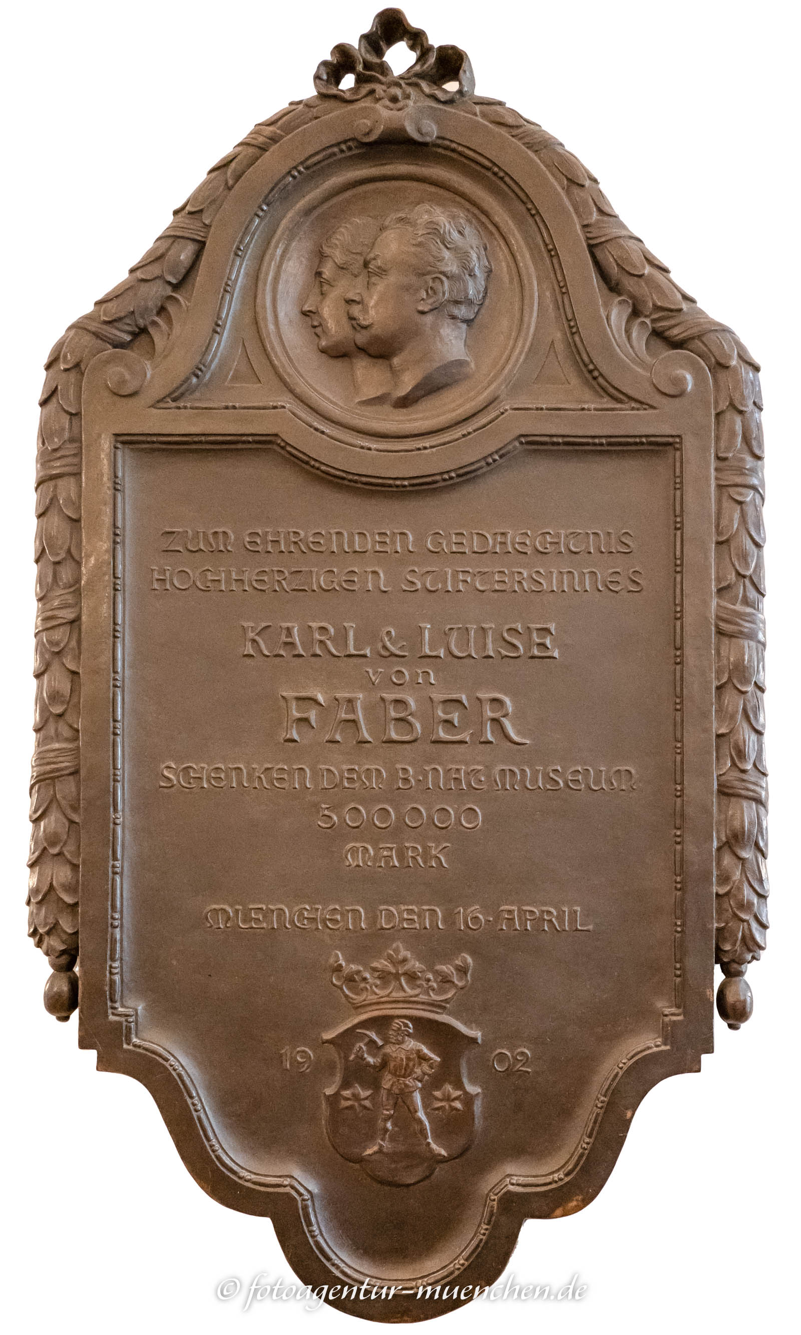 Gedenktafel - Karl & Luise von Faber