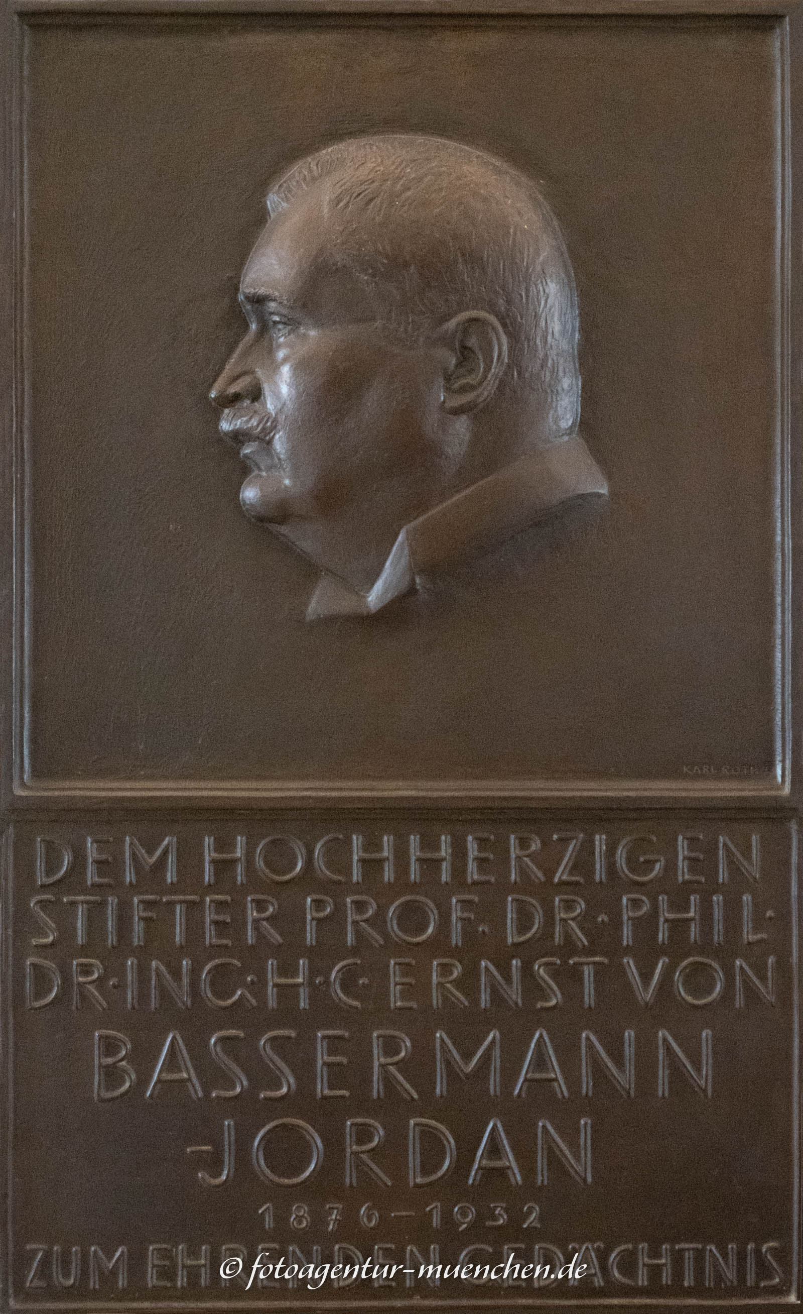 Gedenktafel - Ernst von Bassermann-Jordan