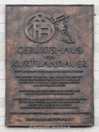 Gedenktafel Wohnhaus Kurt Landauer