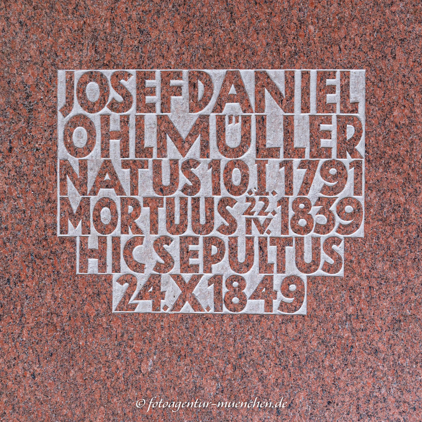 Bodengednkplatte - Josef Daniel Ohlmüller