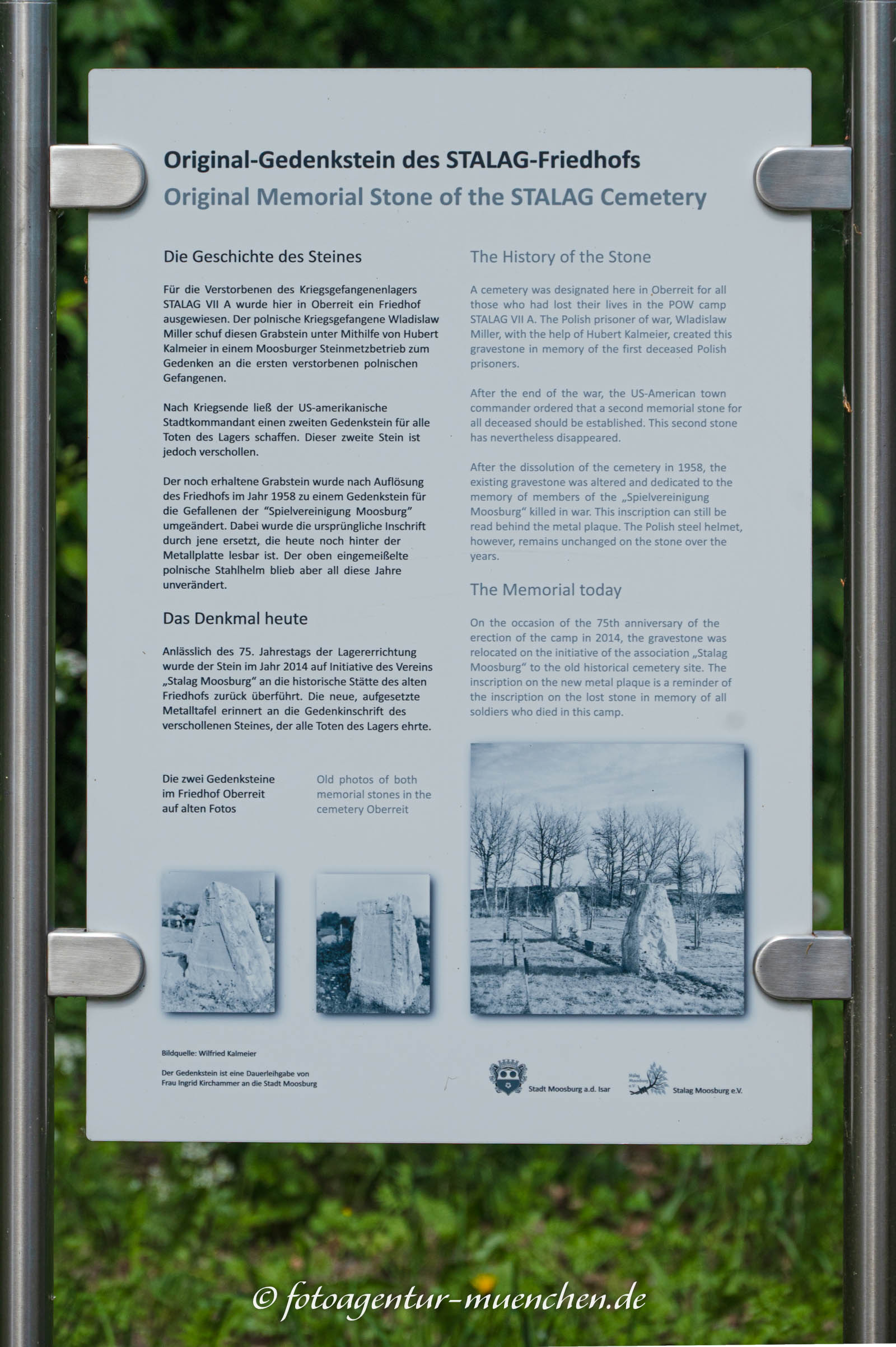 STALAG VII A Gedenkstätte - Infotafel