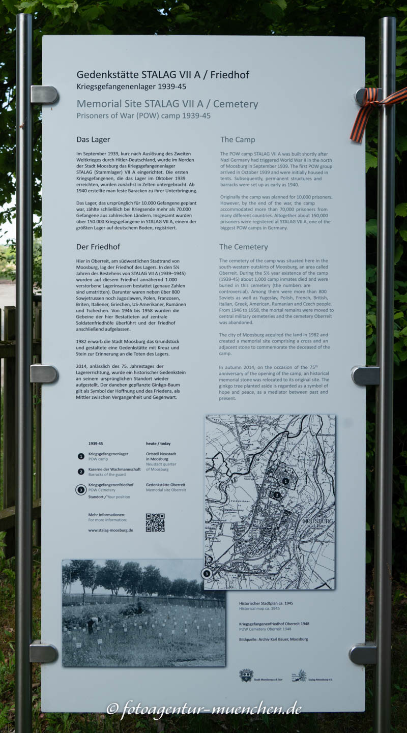 STALAG VII A Gedenkstätte - Infotafel