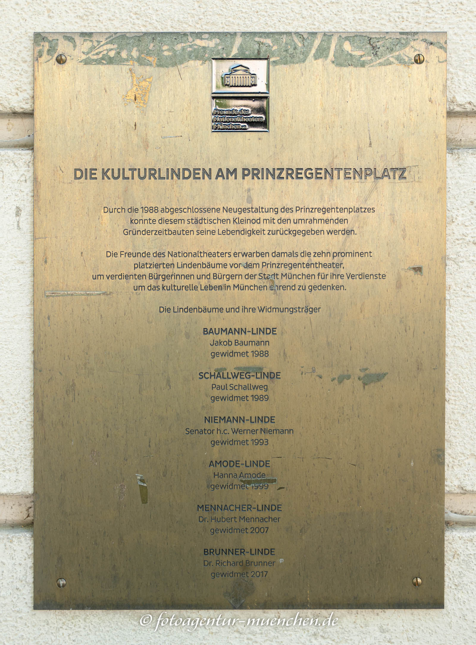 Gedenktafel - Kulturlinden