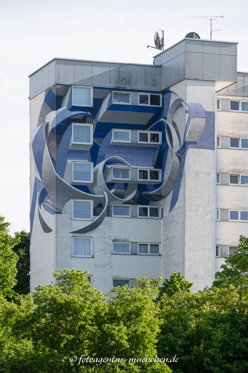 3D-Wandmalerei von PEETA 