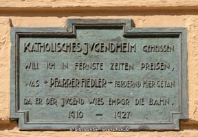  - Gedenktafel - Katholisches Jugendheim