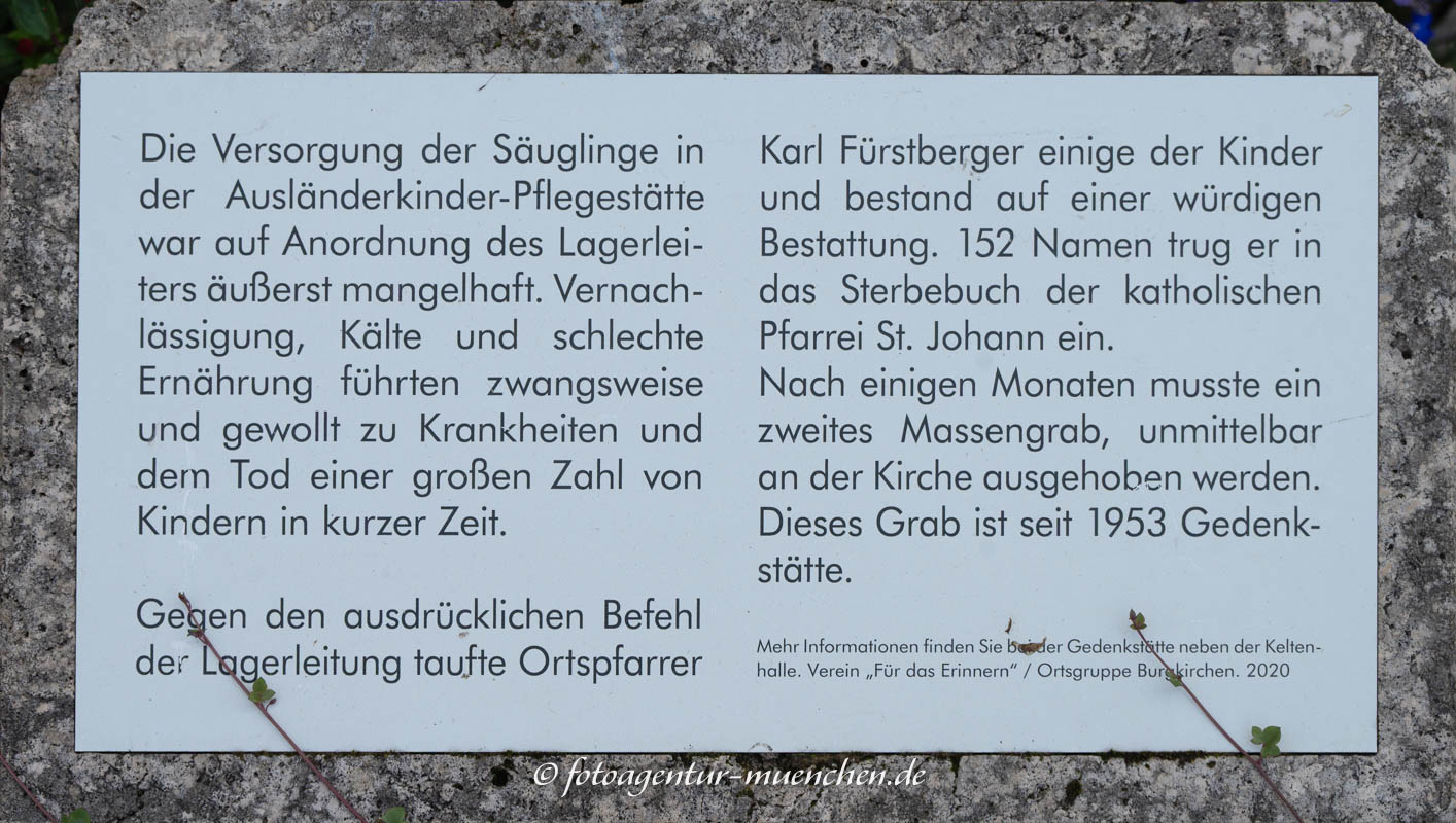 Kindergrab Burgkirchen - Infotafel
