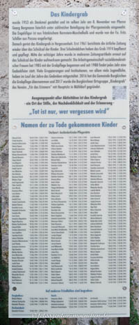  - Kindergrab Burgkirchen - Infotafel