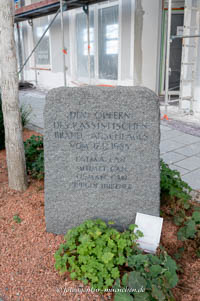  - Gedenkstein - Brandanschlag Schwandorf