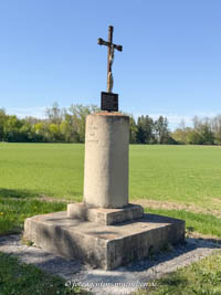 Kilometerstein bei Ismaning