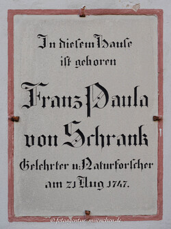 Gedenktafel - Franz Paula von Schrank