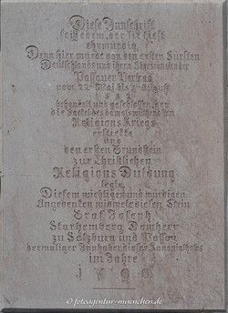 Gedenktafel - Passauer Vertrag