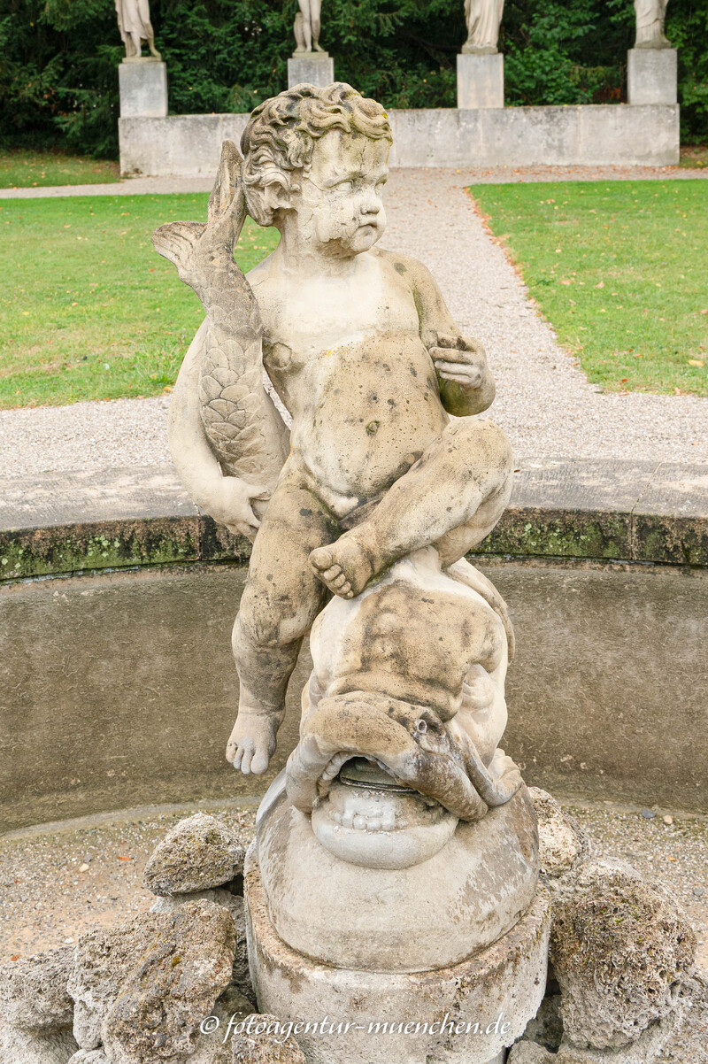 Knabe und Delphin