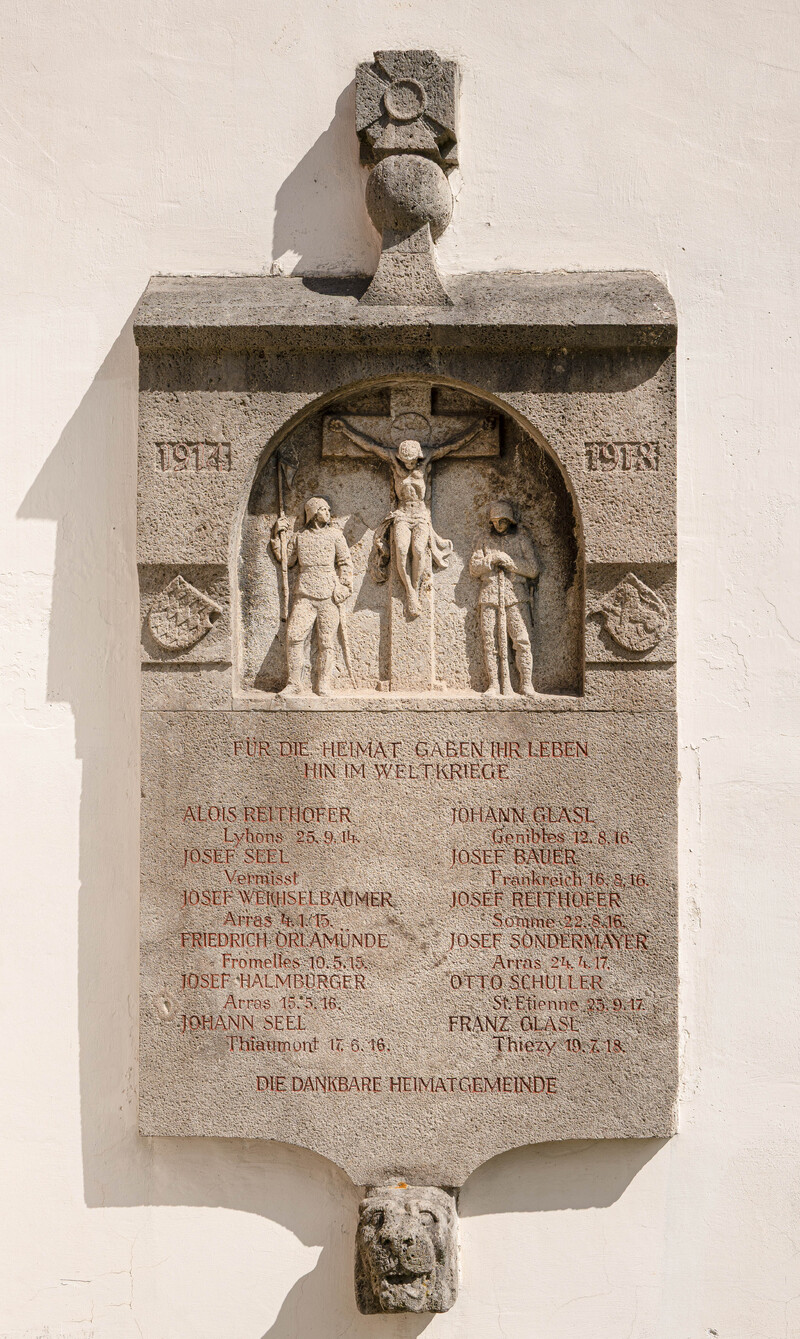 Kriegergedenktafel - Erster Weltkrieg
