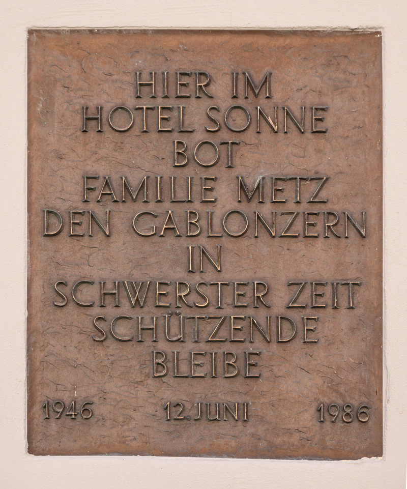 Vertriebenen-Gedenktafel