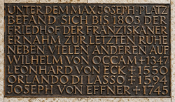 Gedenktafel - Wilhelm von Ockham