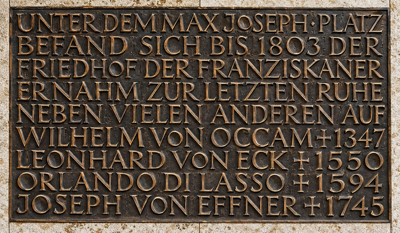 Gedenktafel - Wilhelm von Ockham