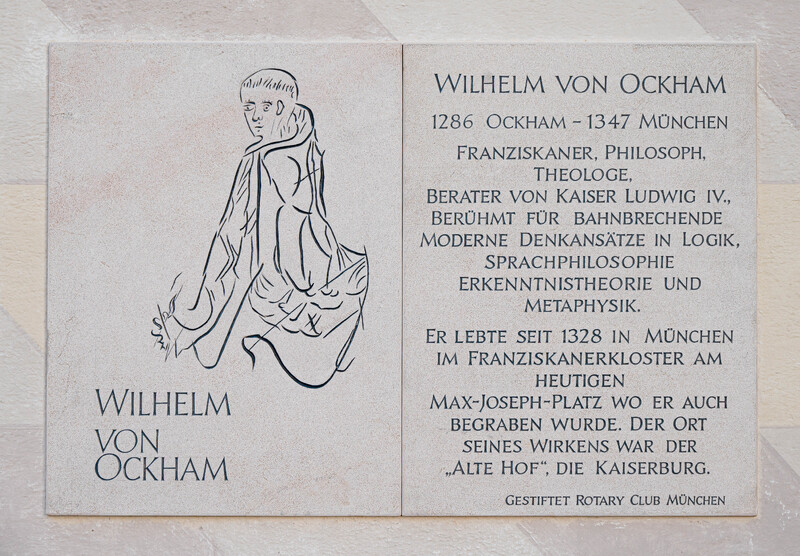 Gedenktafel - Wilhem von Ockham