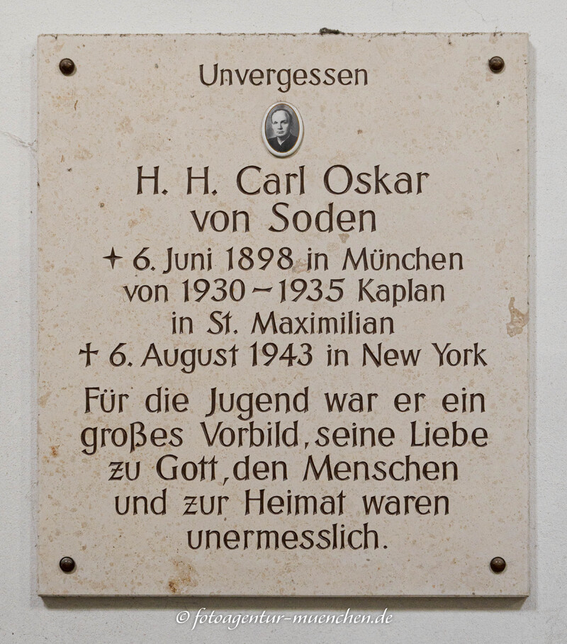 Gedenktafel  - Carl Oskar von Soden
